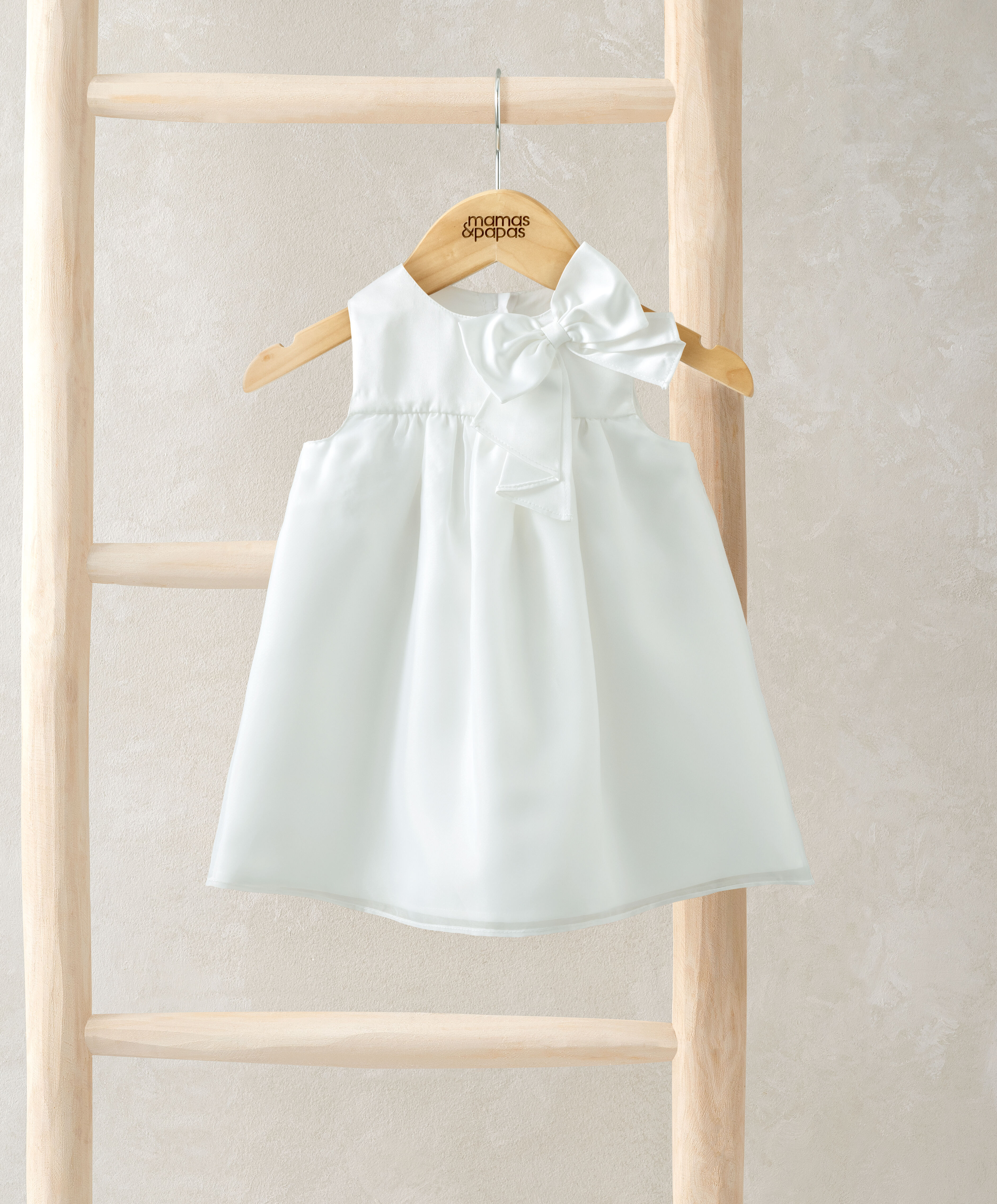 White Organza Bow Dress