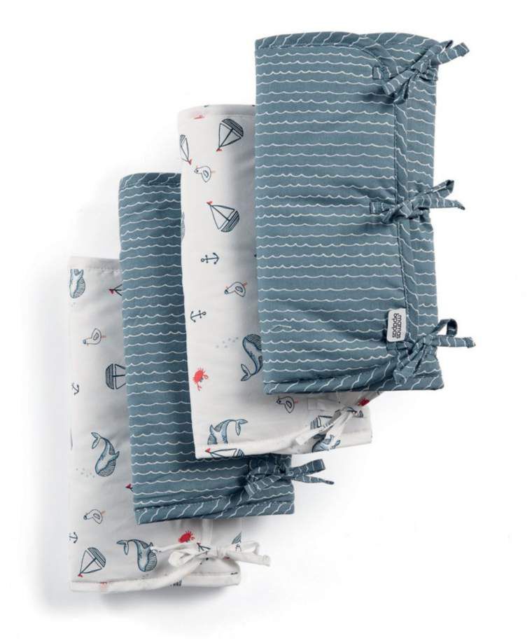 Sail Away With Me Cot Bar Bumper Ties