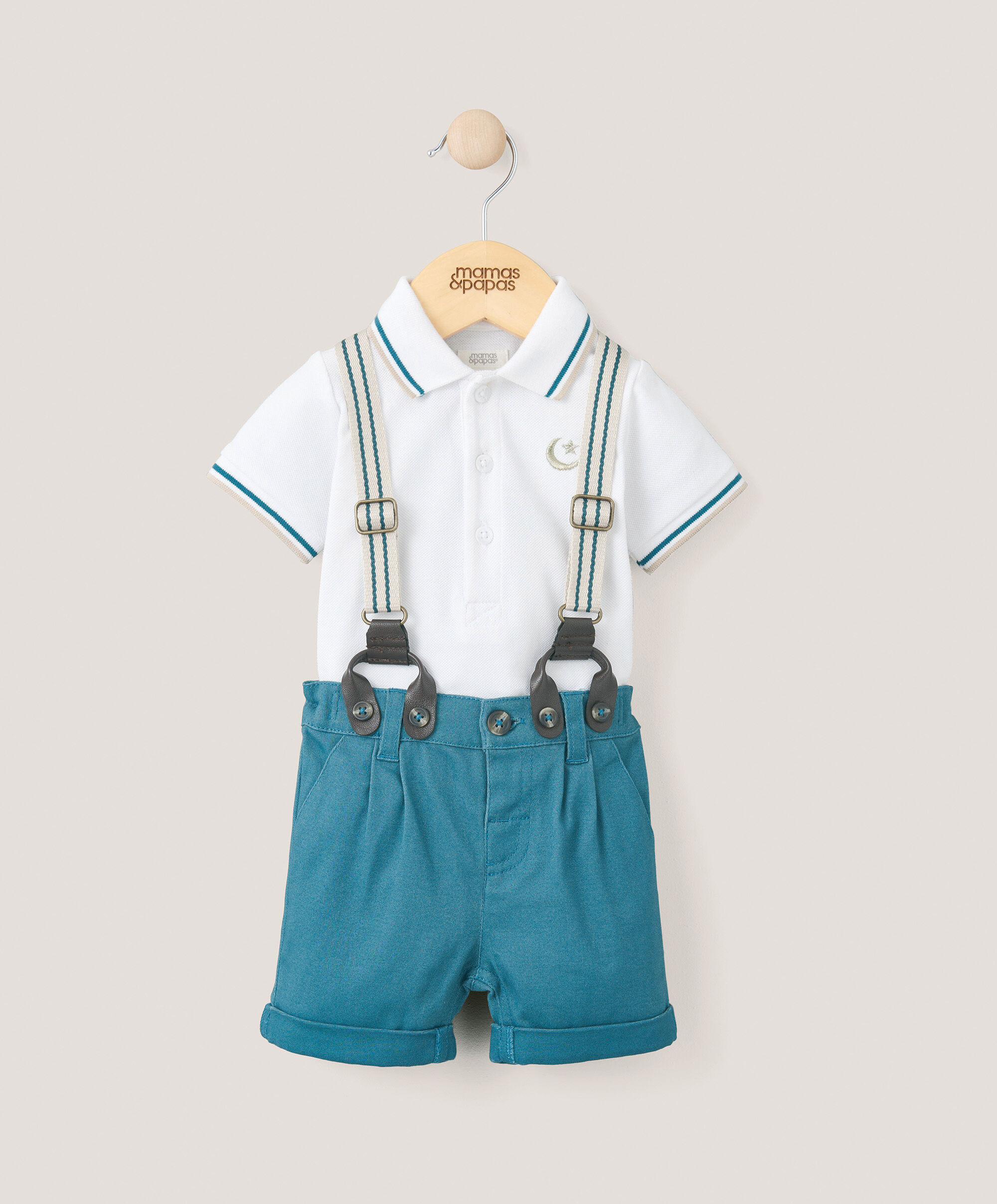 Short & Braces Set (Set of 3) - Blue