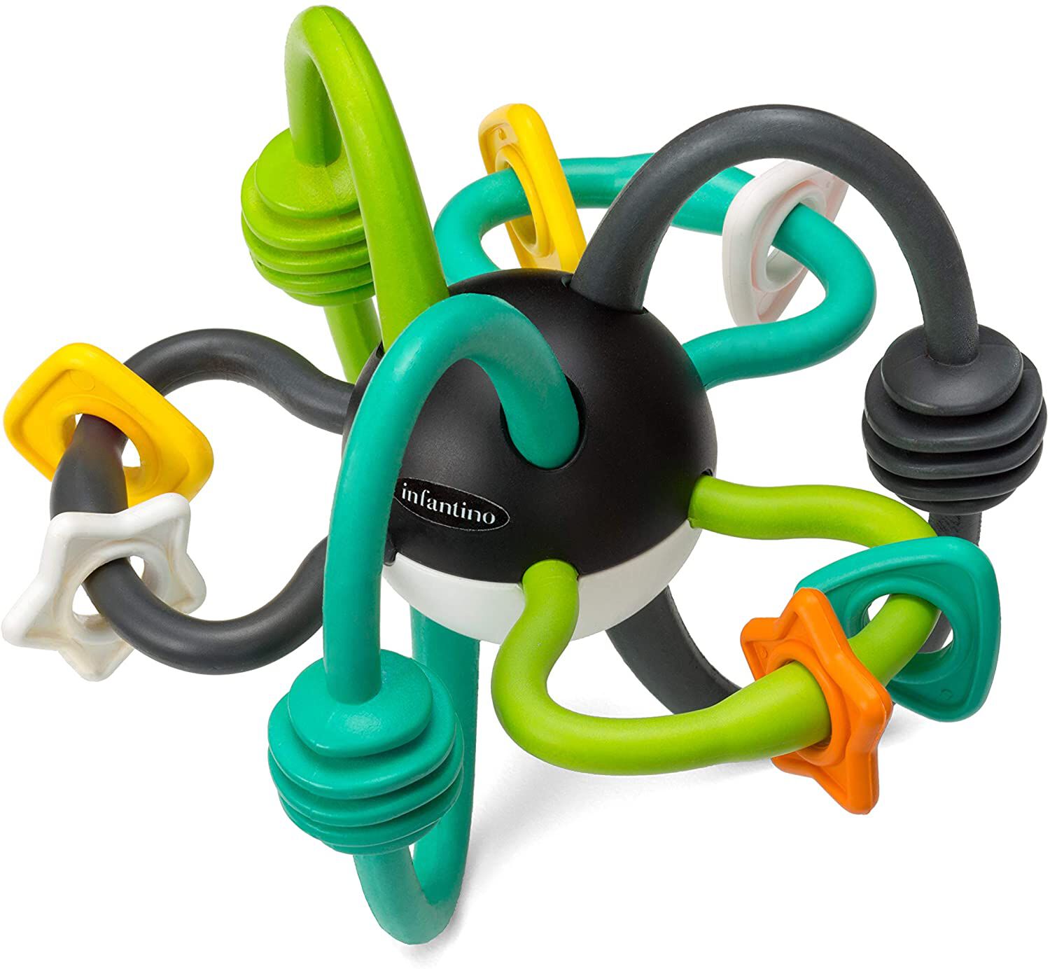 INFANTINO SHAKE & TEETHE FLEXIBLE RATTLE BALL