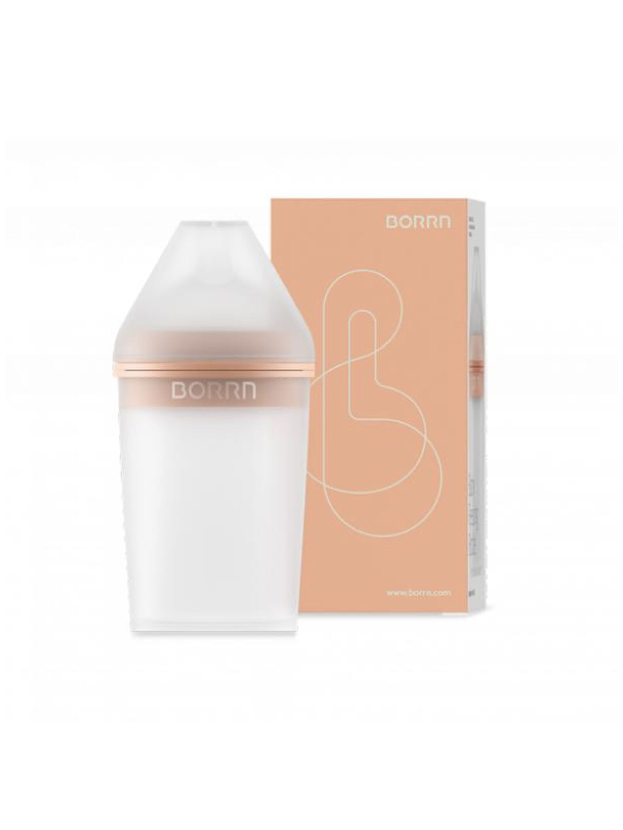 BORRN Silicone BPA Free, Non Toxic Feeding Bottle | 240ml