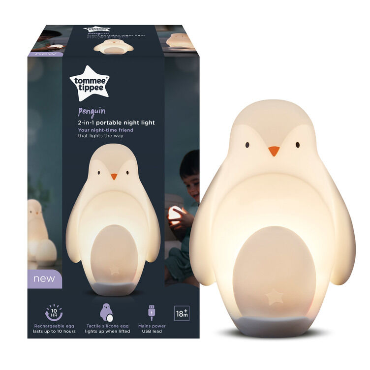 Tommee Tippee Penguin 2 in 1 Portable Nursery Night Light
